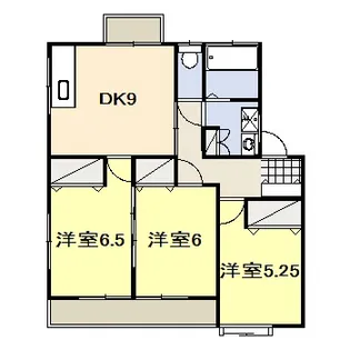 豊栄ハイツ5号【2階】の間取り