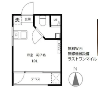 SK門前仲町II【1階】の間取り