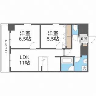 メゾン・デ・ノムラ島之内【8階】の間取り