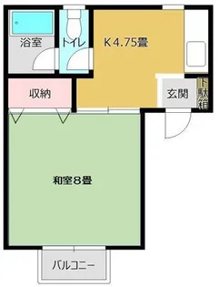 バウハウスKei A棟【2階】の間取り