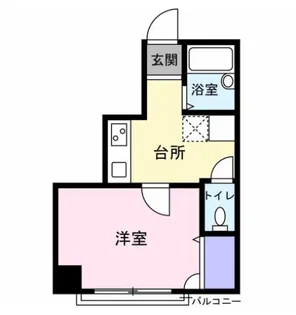 ハウス和輿【1階】の間取り
