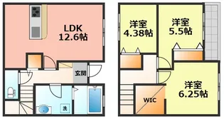 リーブルファイン下萱津IIの間取り