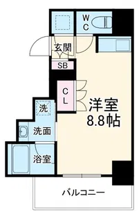 プロシード山下公園ザ・タワー【7階】の間取り