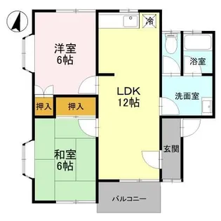ヴェルエスト鹿沼 B【2階】の間取り