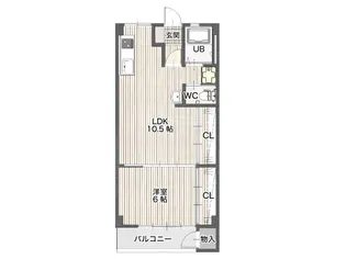 コーポハヤシ【3階】の間取り
