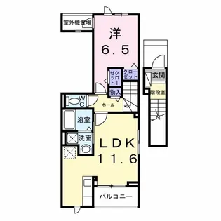 クレストールIV A【2階】の間取り