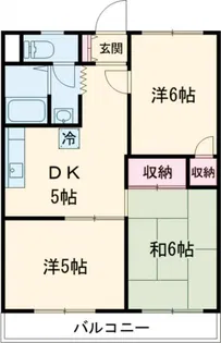 出浦コーポ【1階】の間取り
