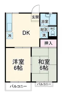 弘栄ハイム【2階】の間取り