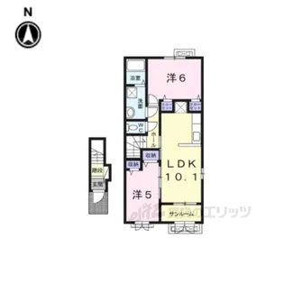 ヴァンベール【2階】の間取り