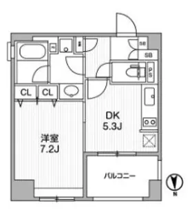 クリオ三田ラ・モード【8階】の間取り