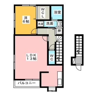 アンプルール リーブル フラッツマルシェ【2階】の間取り