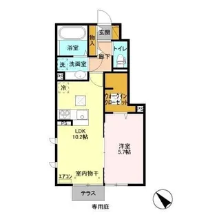 コンフォールコートII【1階】の間取り