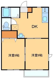 カロタあずさ A【2階】の間取り