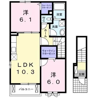 グランディール N【2階】の間取り
