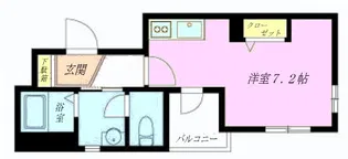 ラージフィールド(シャーメゾン)【3階】の間取り