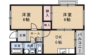 スマイルFみのお【2階】の間取り