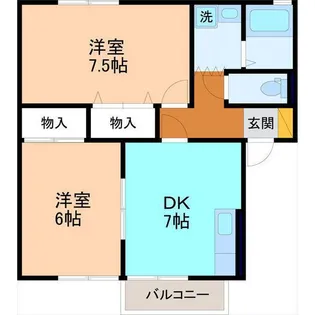 セジュールYM【1階】の間取り