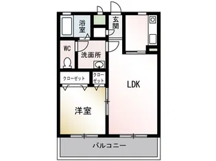 グリーンハイツ茅ヶ崎【2階】の間取り