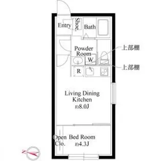メモラ西馬込【1階】の間取り