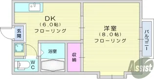 Mヒルズ南【1階】の間取り