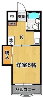 コーポルミエール【4階】の間取り