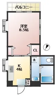 ハイツリバーサイド【3階】の間取り