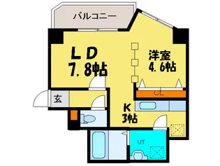 ノ-ブル中島公園【5階】の間取り