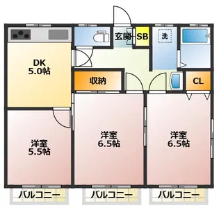 ベルハイツ【2階】の間取り