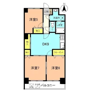 グレース大原【4階】の間取り
