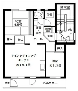 相模原田名6号棟【5階】の間取り