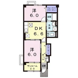 フェリーチェ・カーロA【1階】の間取り