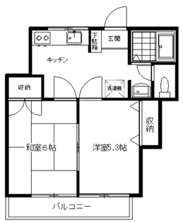 プレジール・ナカネ【2階】の間取り