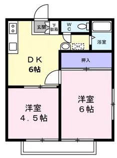 ブオナスタンザ高根公団I【2階】の間取り