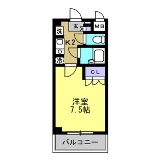 ソレイユ畷【2階】の間取り