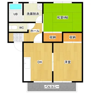 メゾニティふじおかB棟【2階】の間取り