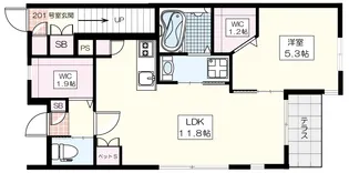 COCORO7626【1階】の間取り