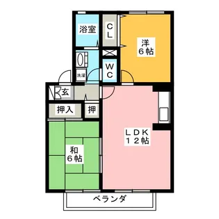 Dwell ハヤシ B棟【2階】の間取り