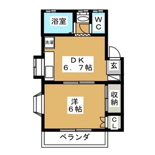 クリーンハイツ【2階】の間取り
