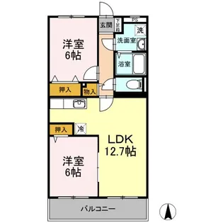 ピュアステージV【3階】の間取り