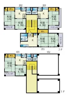 塩上ハイツ【2階】の間取り