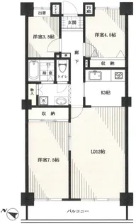 赤羽アボードI【9階】の間取り