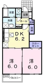 マーサ・エイト【1階】の間取り