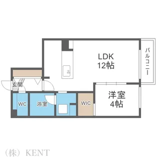 パーチェ円山裏参道【3階】の間取り