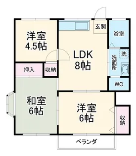 グレイスハイム II【1階】の間取り