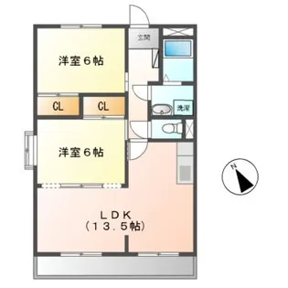 ラフィネドミール【1階】の間取り