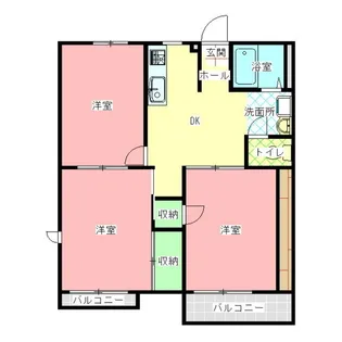 みゆきハイツ【2階】の間取り