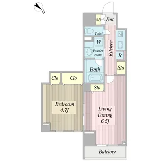 プロシード新横浜【10階】の間取り