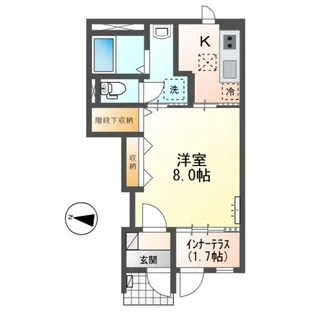 アン ルシオール(un luciole)【1階】の間取り