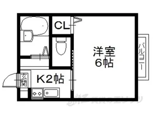 フィネス後三条【2階】の間取り