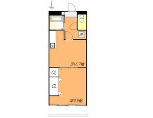 岡山県岡山市北区野田屋町2【マンション】の間取り